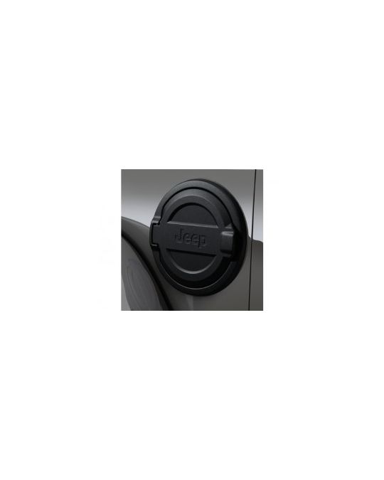 Mopar Fuel Filler Door Black With Jeep Logo
