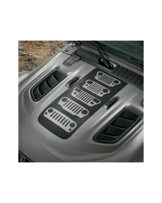 Mopar Hood Decal - Jeep Grilles