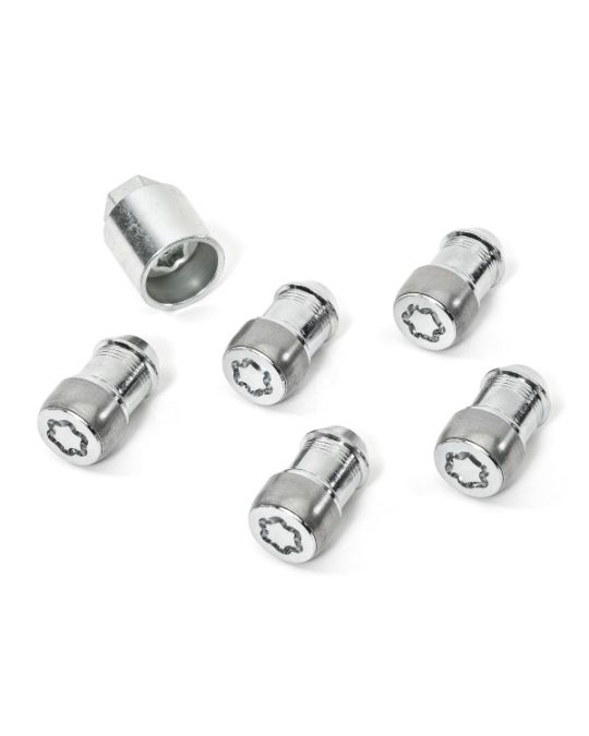 Mopar M14 x 1.5 Chrome Wheel Locks Kit Of Five With Key