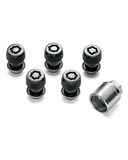 Mopar M14 x 1.5 Black Wheel Locks Kit Of Five
