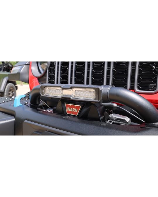 Mopar Off Road Grille Guard / Winch Guard With Integrated Light Bar For Rubicon Steel Bumper