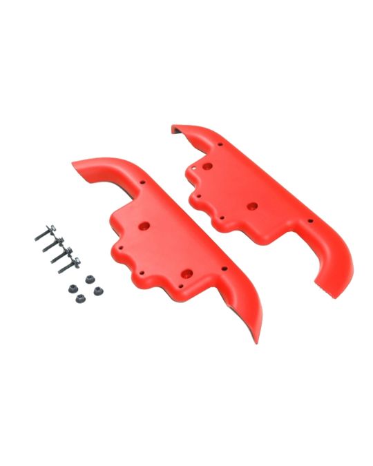 Mopar Off Road Rear End Rock Rail Trim Covers Red