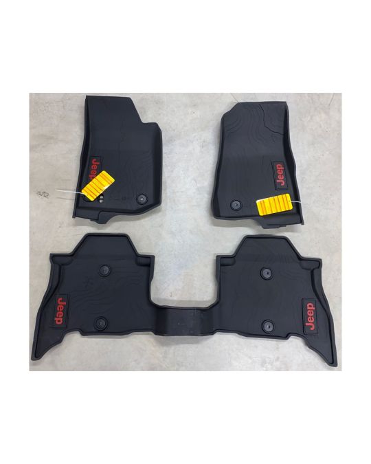 Mopar Rubber Floor Mats 4 Door 4 Mat Set For 4XE PHEV