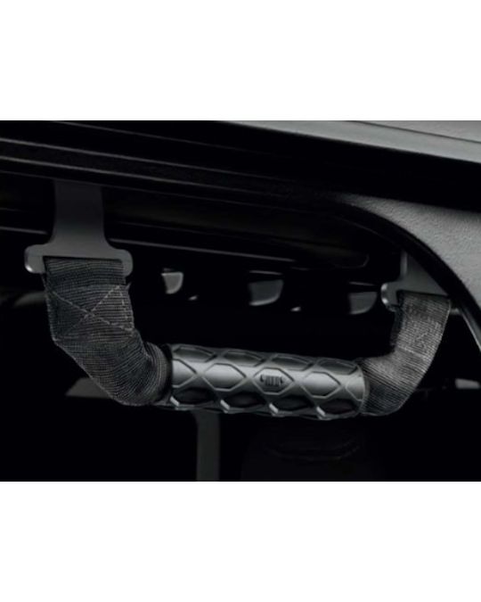 Mopar Rear Grab Handles Set Of Two Black With Jeep Grille Logo