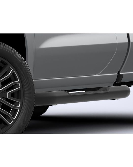 Chevrolet Assist Steps 4 Inch Round Black For Regular Cab