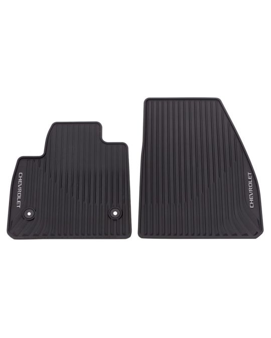 Chevrolet First Row Premium Kit Of Two All Weather Floor Mats In Black