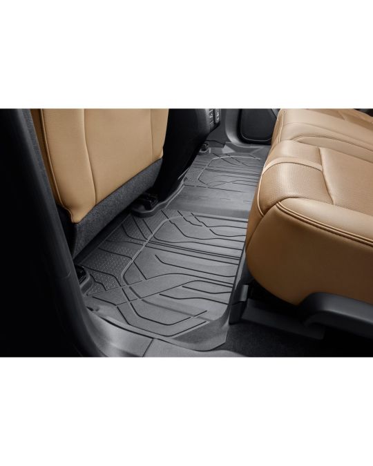 Chevrolet Second Row Interlocking Premium Bucket Style All Weather Floor Liner In Black