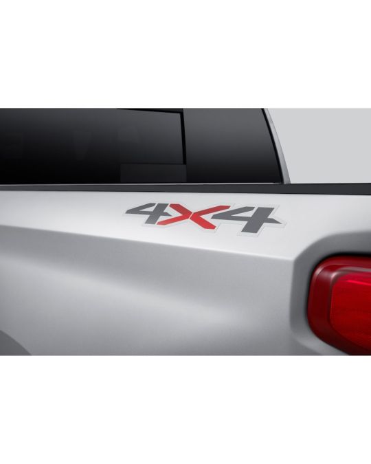 Chevrolet Bedside 4X4 Decals Kit Of Two Grey And Red