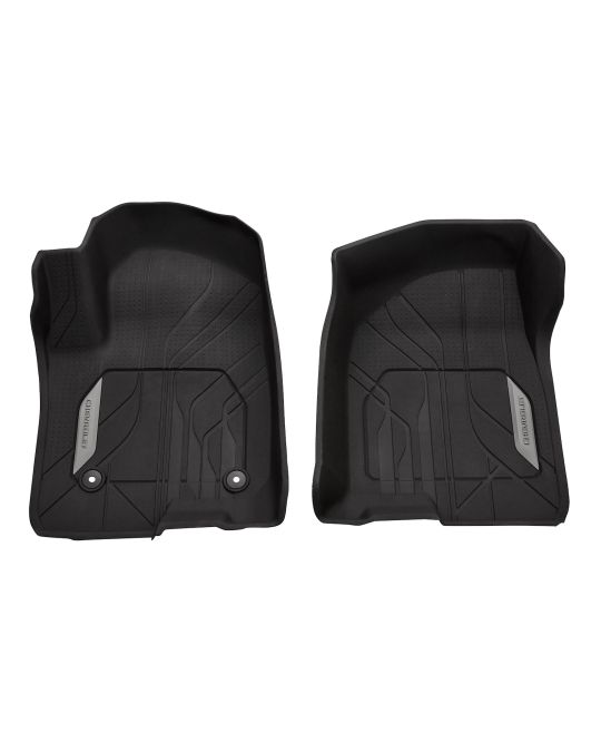 Chevrolet Premium All Weather Floor Liners Very Dark Atmosphere With Chevrolet Logo Crew & Extended Cab First Row