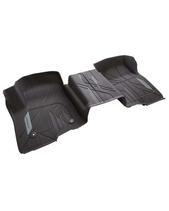 Chevrolet Premium All Weather Floor Liners Very Dark Atmosphere With Chevrolet Script Logo Crew & Extended Cab First Row Interlocking