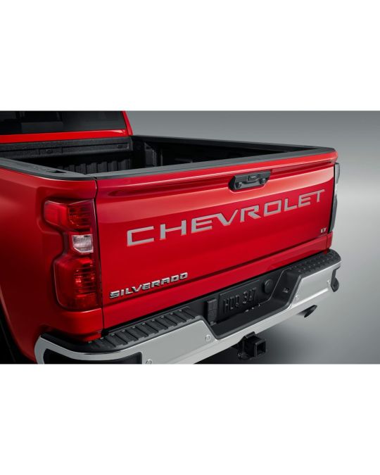 Chevrolet Tailgate Lettering CHEVROLET Decal Silver Vinyl