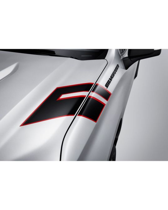 Chevrolet Fender Hash Mark Decal Kit In Dark Grey With Red Outline