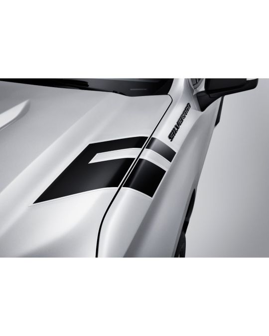 Chevrolet Fender Hash Mark Decal Kit In Black With Silver Outline
