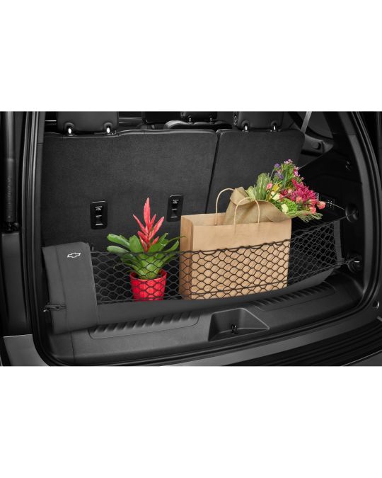 Chevrolet Vertical Envelope Style Cargo Net Black With Bowtie Logo