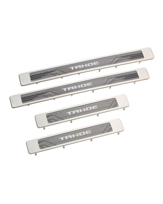 Chevrolet Illuminated Front And Rear Door Sill Plates With Tahoe Script Logo