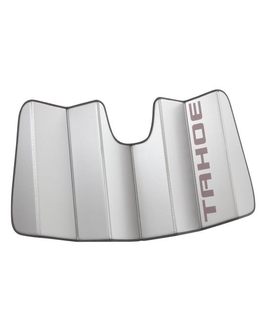 Chevrolet Front Sunshade Package In Silver With Tahoe Script Logo