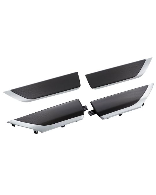 Chevrolet Silver Armrest 4 Piece Interior Trim Kit For Crew Cab Without Center Console