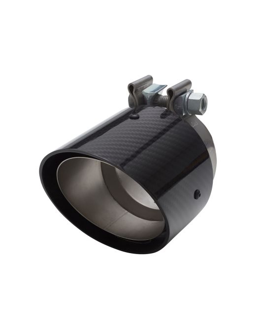 Chevrolet Performance 5.3L Carbon Fiber Single Outlet 3 Inch Round Angle Cut Exhaust Tip