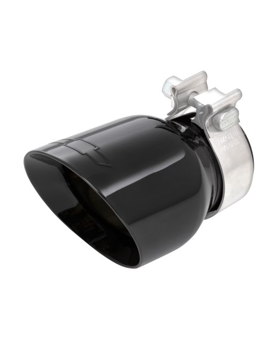 Chevrolet Performance 3.6L 5.3L Black Single Outlet 3 Inch Exhaust Tip With Bowtie Logo