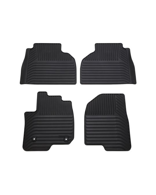 Chevrolet Premium All Weather Floor Mats Jet Black For Crew Cab First & Second Rows