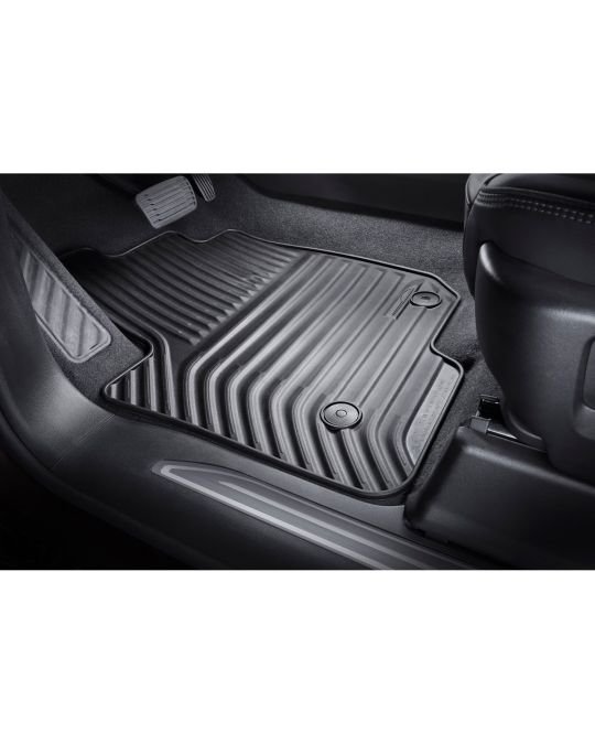 Chevrolet Premium All Weather Floor Mats Jet Black For Regular Cab First Row