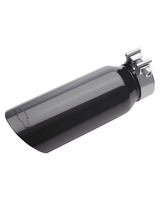 Chevrolet Performance 5.3L / 4.3L Stainless Steel Single Outlet 3 Inch Black Chrome Exhaust Tip With Bowtie Logo
