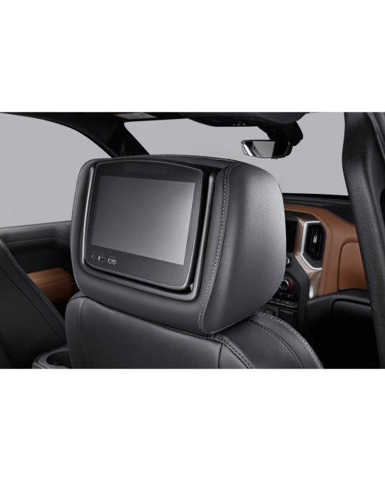 Chevrolet Rear Seat Infotainment System With DVD Player In Jet Black Leather For High Country Models