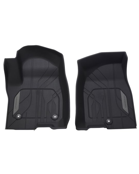 Chevrolet Premium All Weather Floor Liners In Jet Black With Chevrolet Logo For First Row