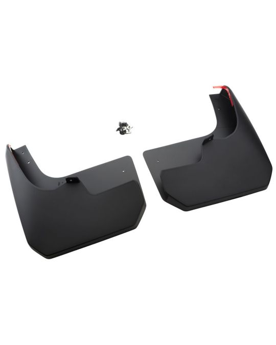 Chevrolet Molded Splash Guards Black Front Pair