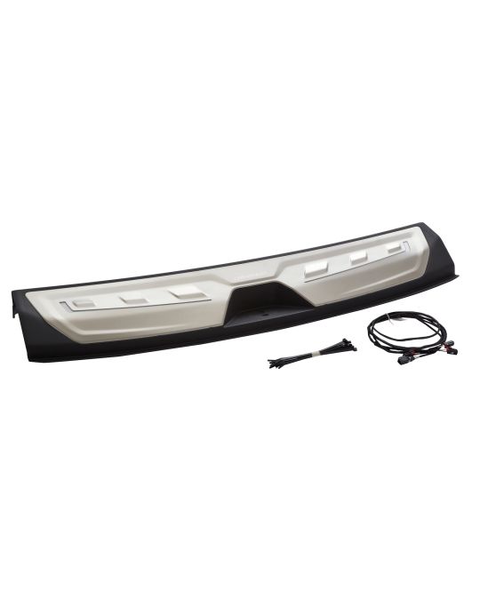Chevrolet Illuminated Cargo Sill Plate In Jet Black With Chevrolet Script