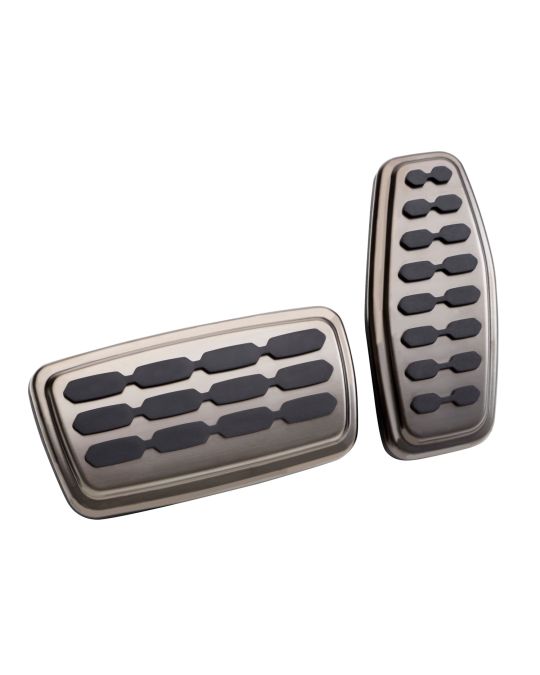 Chevrolet Sport Pedal Cover Package For Automatic Transmission Stainless Steel With Black Rubber