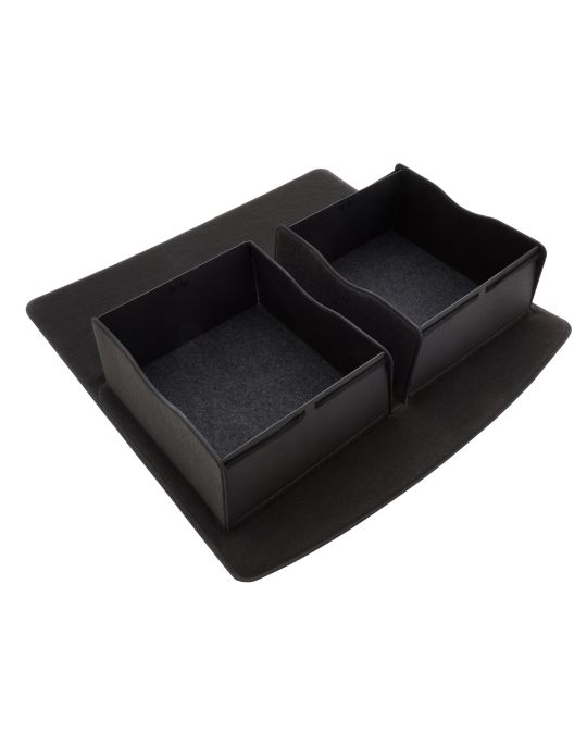 Chevrolet Premium Carpeted Cargo Area Mat In Jet Black With Integrated Cargo Bins