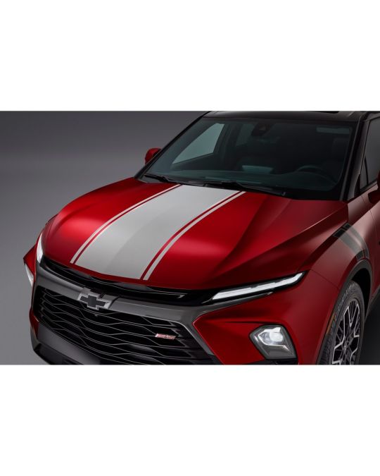 Chevrolet Hood And Liftgate Stripe Package In Silver