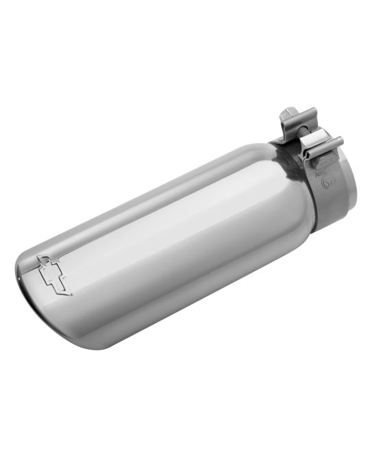 Chevrolet Performance 2.7L Polished Stainless Steel Single Outlet 3 Inch Chrome Exhaust Tip With Bowtie Logo