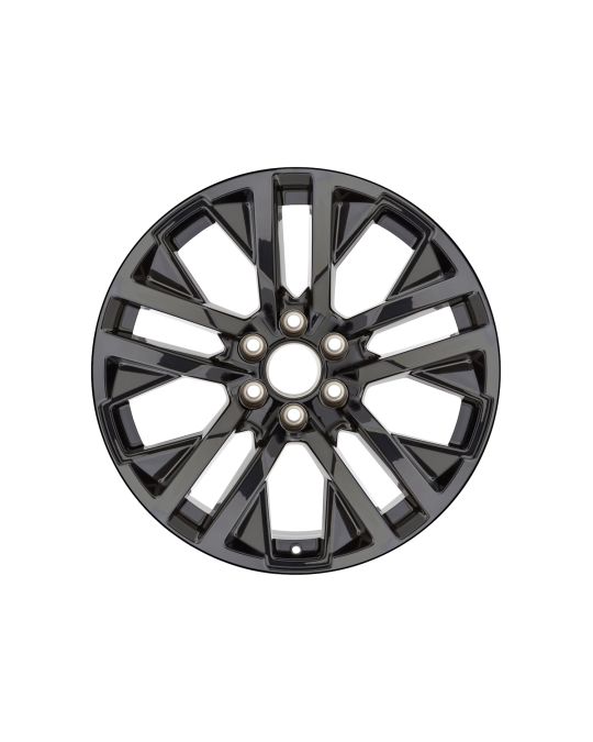 Chevrolet 22x9 Inch Aluminum 5-Split-Spoke Wheel In High Gloss Black