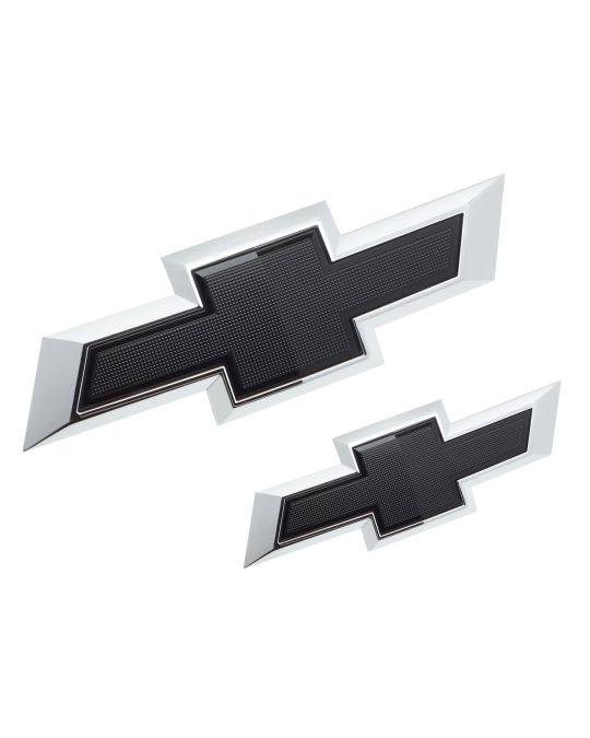 Chevrolet Black Bowtie Kit Front Grille & Tailgate Emblems