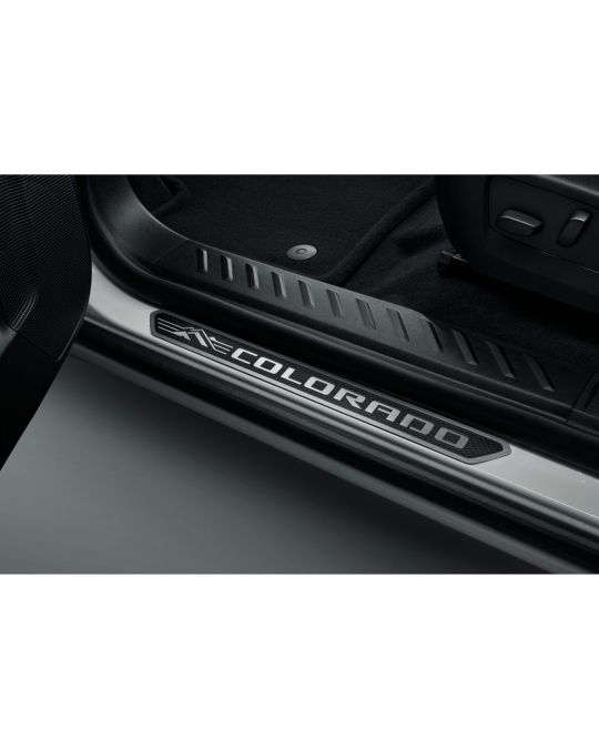 Chevrolet Stainless Steel Front Door Sill Plates With Colorado Script Logo