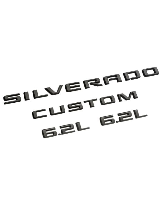 Chevrolet Black Emblem Set For Custom Trail Boss