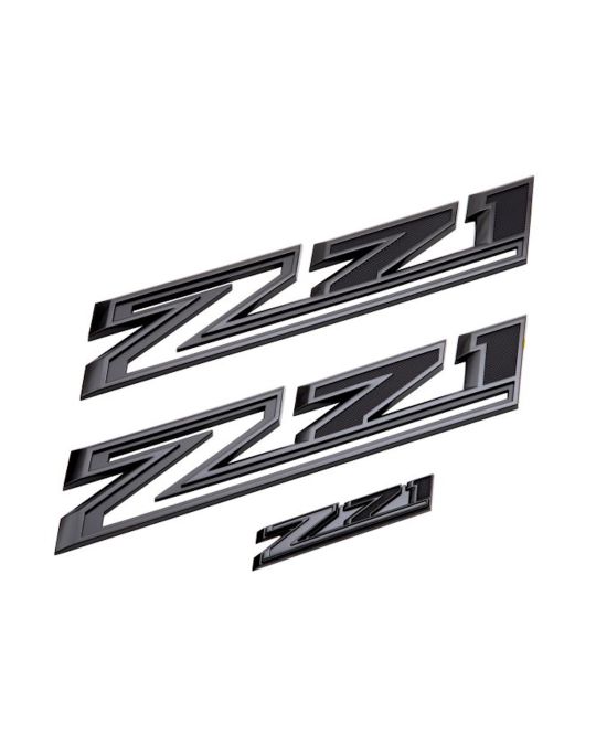 Chevrolet Z71 Black Emblems 3 Piece Kit For Fenders And Grille