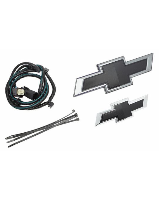 Chevrolet Black Bowtie Kit With Illuminated Front Grille Emblem / Non-Illuminated Rear Tailgate Emblem