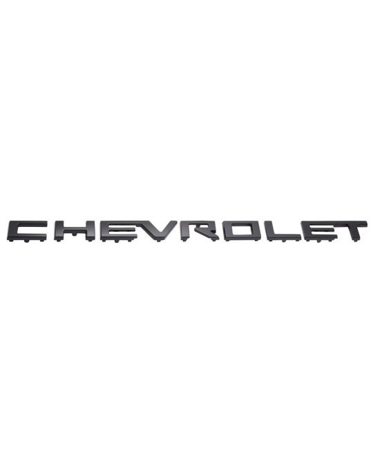 Chevrolet Grille Emblem CHEVROLET Script Lettering In Gloss Black