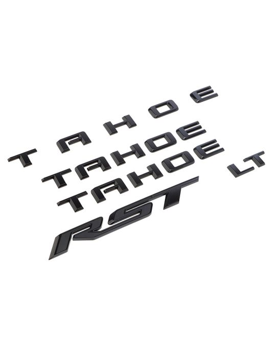 Chevrolet Five Piece Black Emblem Set For Doors And Liftgate TAHOE / RST / LT