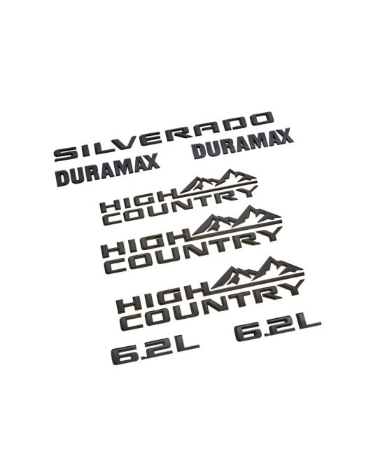 Chevrolet Black Emblem Set For High Country