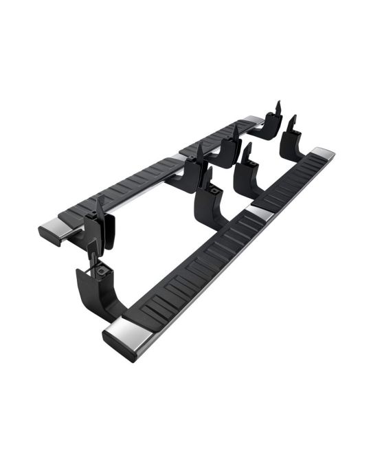 Chevrolet 5-Inch Rectangular Assist Steps Kit Of Two In Chrome For Crew Cab