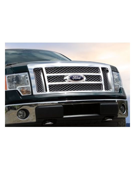 Ford Grille Insert - Lariat - Chrome Mesh
