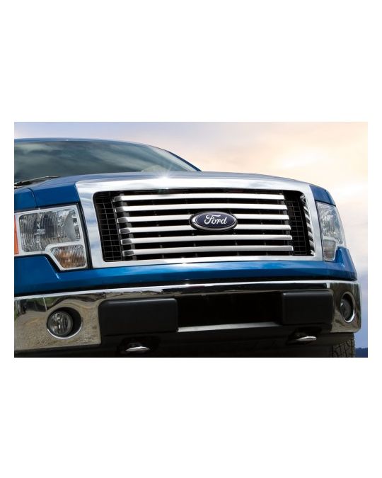 Ford Grille Insert - XLT 6-Bar - Chrome Billet