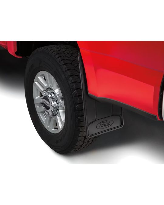 Ford Splash Guards Rear Heavy Duty Black With Ford Oval Logo