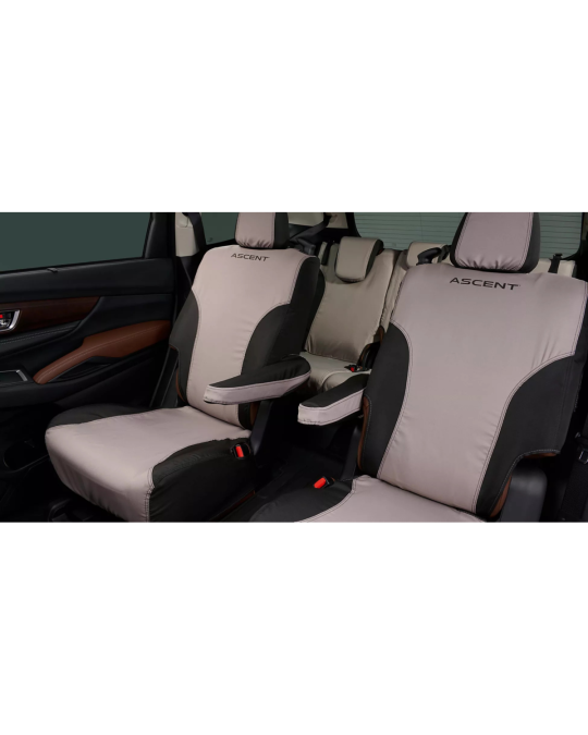 Subaru Seat Covers Kit Of Two With Ascent Logo For Second Row Captain's Chairs