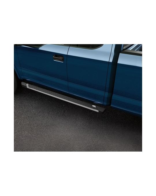 Ford Step Bars - 5" Chromed Aluminum - Super Crew Angular