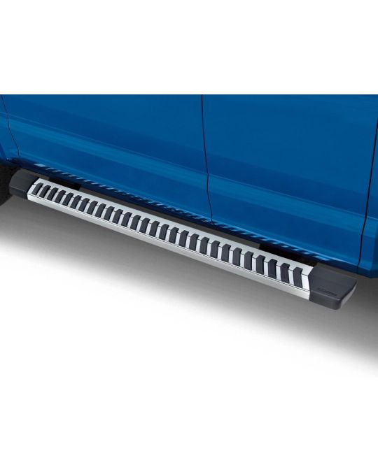 Ford Step Bars - 6" Chromed Aluminum - Super Cab Angular